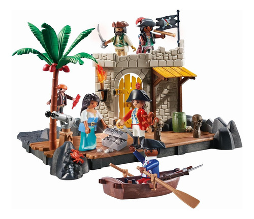 Armable Playmobil My Figures Isla Pirata 70979 190 Pzs 