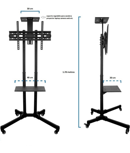 Imagen 5 de 10 de Soporte Para Tv Led 65 Ajustable Desde 32 A 70 Pulgadas