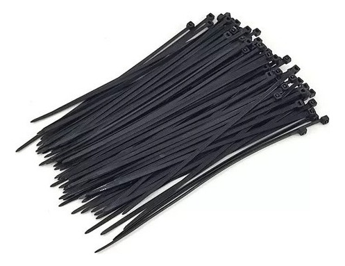 Abraçadeira Nylon Enforca Gato 25cm 100un Preta Cor Preto