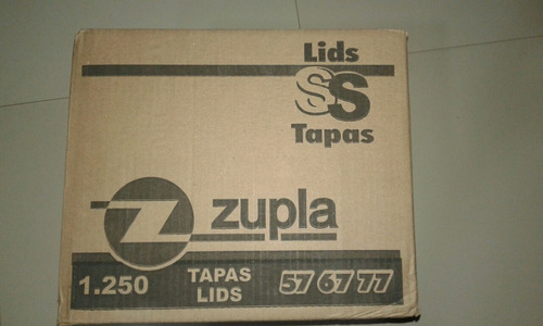 Tapas Para Vasos Plasticos. Caja De 1250 Tapas