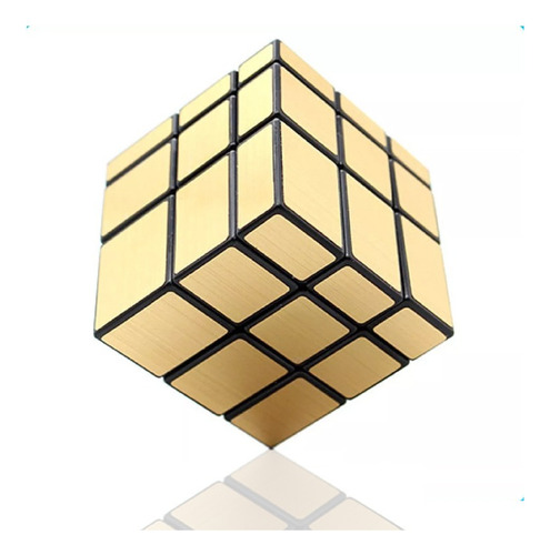 Imagen 1 de 4 de Cubo Mágico Rubik Mirror Gold 3x3x3 Espejo
