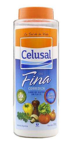 Sal Fina Celusal Salero Dosificador 500gr Envio Hoy