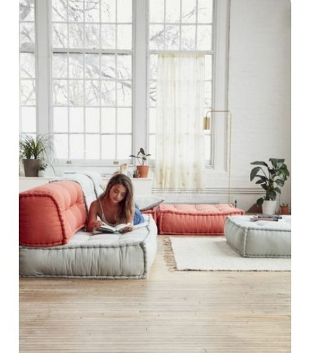 Almohadones A Medida Tatami Colchon Pallets Sillon De Madera