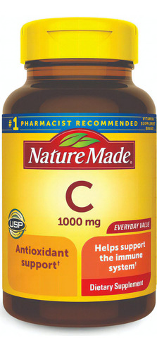Vitamina C 1000 mg Nature Made sabor sin sabor