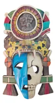 Comprar Máscara Madera Artesanía 40cm  Calendario Maya Ocelotl Tulum
