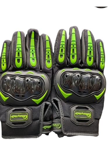 Imagen 2 de 4 de Guante Motorizado Moto Motocicleta Cross Protección Nudillo