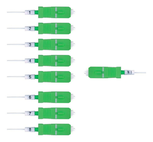 Splitter 1x16 Apc Sm Plc 0.9mm 1.5m Divisor Fibra Verde Hfo