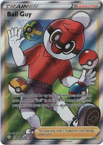 Ball Guy 65/72 Full Art Ultra Raro Pokemon Tcg