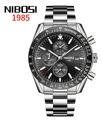 Reloj De Cuarzo Con Calendario Luminoso De Lujo Nibosi