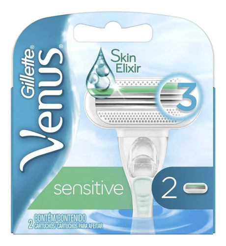Repuesto Máquina De Afeitar Sensitive Venus 2 Un.