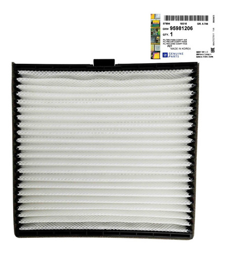 Imagen 2 de 5 de Filtro Aire Acondicionado Aveo Lt 2012 2013 2014 Original