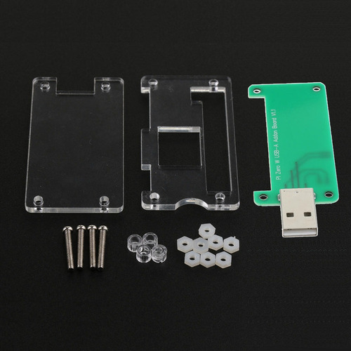 Para Placa Complementar Raspberry Pi Zero W Usb-a Com Capa