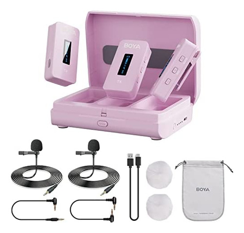 Boya By-xm6-k2p Sistema De Micrófono Lavalier Inalámbrico Du