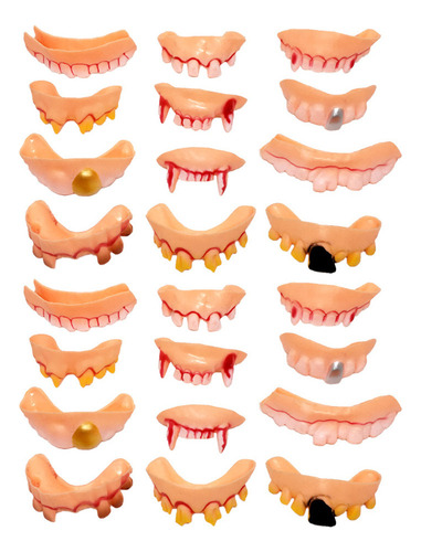 Dientes Postizos Y Dentaduras Postizas De Halloween