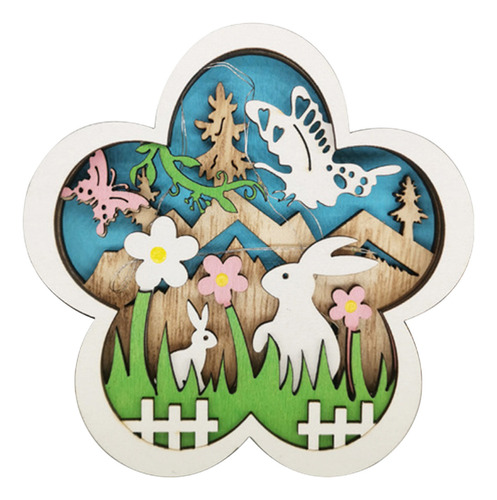 Q Easter Wooden Crafts Diseño De Fiesta De Pascua Flores De