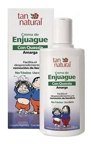 Crema Enjuague Anti Piojos Quassia Amarga Tan Natural 200ml