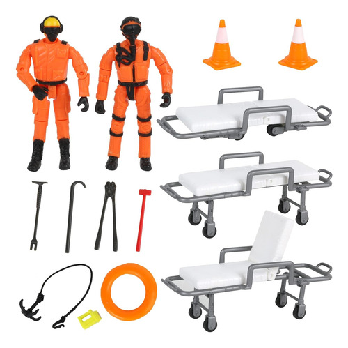 Haga Clic En N Play Toy Helicopter Set, Coast Guard Rescue H
