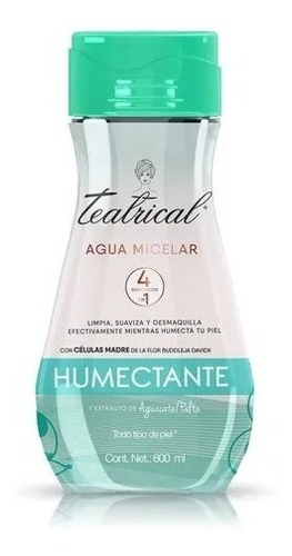 Agua Micelar Teatrical Extracto De Palta Humectante 600ml