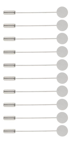 10 Piezas Insignia De Solapa Base VacĂa Hombres Mujeres