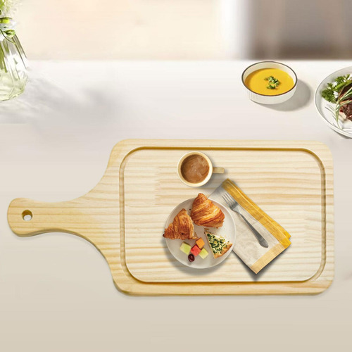 Bandeja Para Servir Con Asa, Tabla De Carne Portátil, Herram