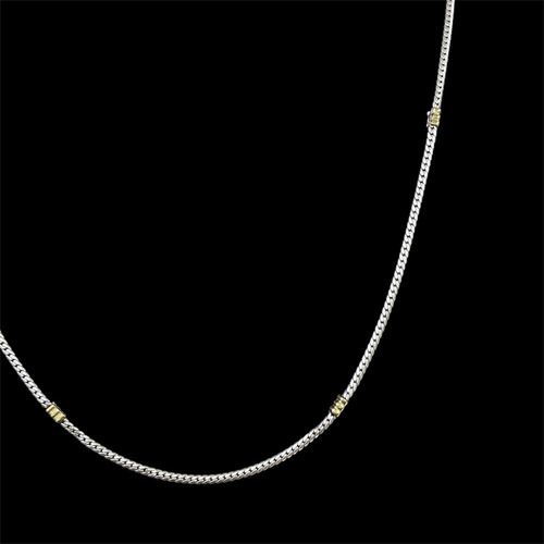 Cadena De Plata 925 Y Oro 13,1 Gr Plata (Usado)
