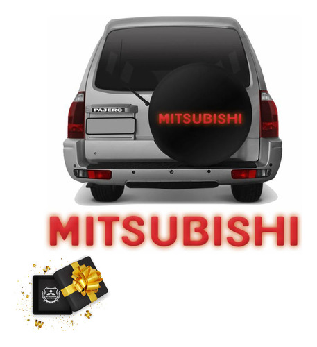 Adesivo Mitsubishi Resinado Pajero Tr4 Vermelho Refletivo