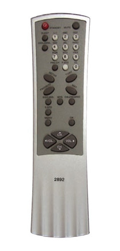 Control Remoto 2892 Para Bgh Recco Crown Mustang Tcl Tv