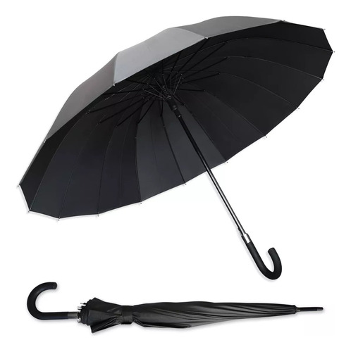 Paraguas Grande Antiviento Para Hombre Y Mujer 16 Varillas