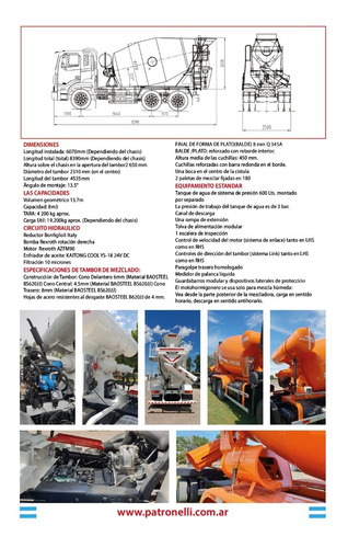 Bateas,carretones,acoplados ,mixer Hormigon Entrega Inmediat