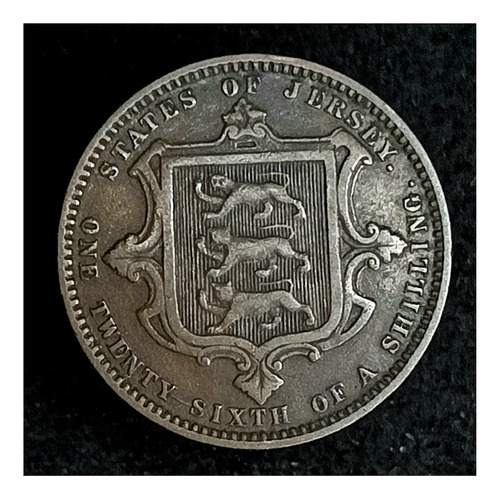 Jersey 1/26 Shilling 1870 Muy Bueno Km 4