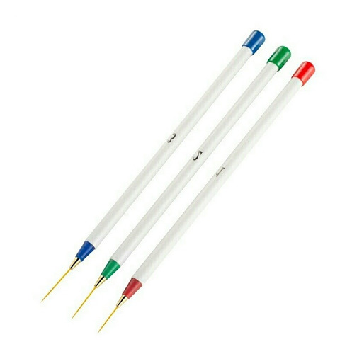 Imagen 5 de 7 de 3 Pinceles Para Dibujar En Uñas