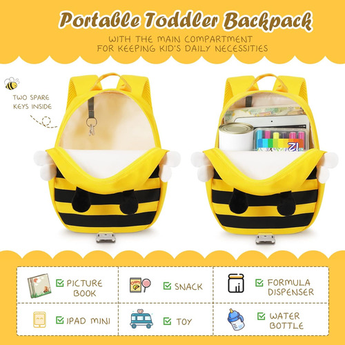 Zooawa Toddler Harness Backpack With Leash, 2 In 1 Cute B...