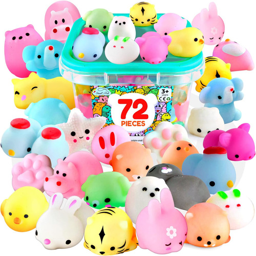 72 Piezas Squishies Mochi Squishy Toys, Kawaii Mini Squishy 
