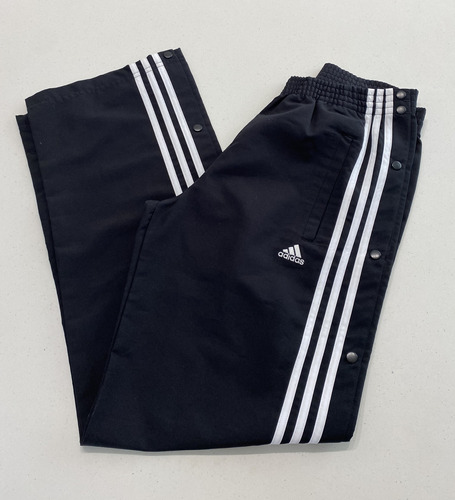 Calça adidas Adibreak Preta Botões Nas Laterias Das Pernas