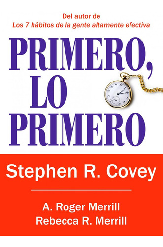 Primero, Lo Primero (libro Original)