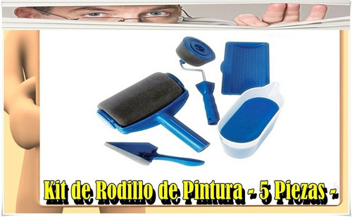 Rodillo Recargable Kit 5 Piezas -pinta Facil -villa Urquiza-