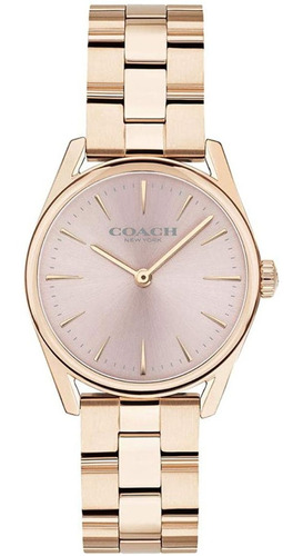 Reloj Coach 14503206 Pink Con Detalles  Original Nuevo