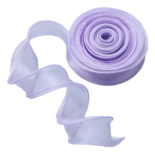 Rollo X2u Cinta Organza 4m Traslucida Cod. 3117 Lila