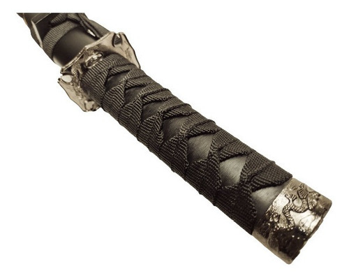 Imagem 8 de 8 de Espada Katana Tanto Bainha Dragão Esculpido Aço 440c Suporte