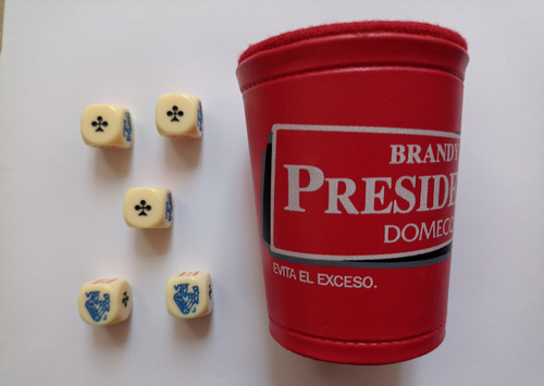 Cubilete Dados Promocional Juego Set Original
