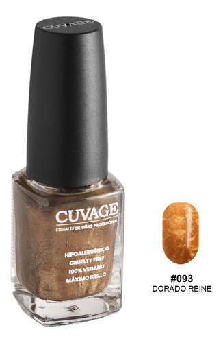 Imagen 1 de 3 de Esmaltes De Uñas Tradicional Sin Tacc Cuvage Pro Keratine C Color #093 Dorado reine
