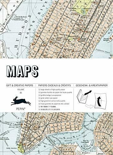 Maps Gift And Creative Paper Book Vol.60 (english,.., de Pepin Van Roojen. Editorial Pepin Press en inglés