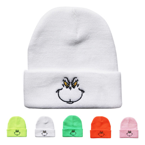 Bonito Gorro De Navidad Tejido Grinch, Regalo Para Niños*