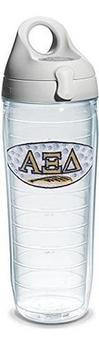 Botella De Agua Tervis Alpha Xi Delta Sorority Con Tapa, 24 