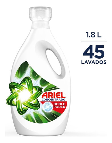 Detergente Liquido Ariel Concentrado Doble Poder 1.8 Litros