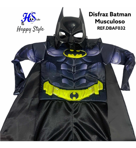 Disfraz Batman Para Niño Musculo Musculoso ( Hstyle) | Cuotas sin interés