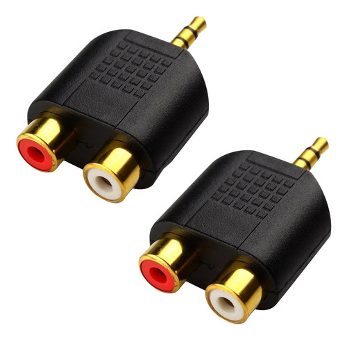 Cerrxian Lemeng (2-pack De) Adaptador Estereo De 3,5 Mm Chap