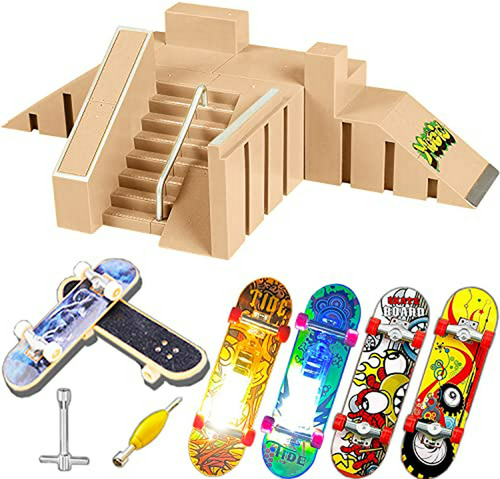 Aestheticism Finger Board Skate Park, Skate Park Kit 5pcs Sk