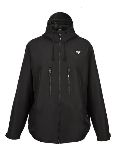 Cortaviento Full Zipper All Black