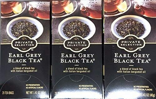 Private Selection Earl Grey Black Tea 20 Tea Bags (pack Of 3